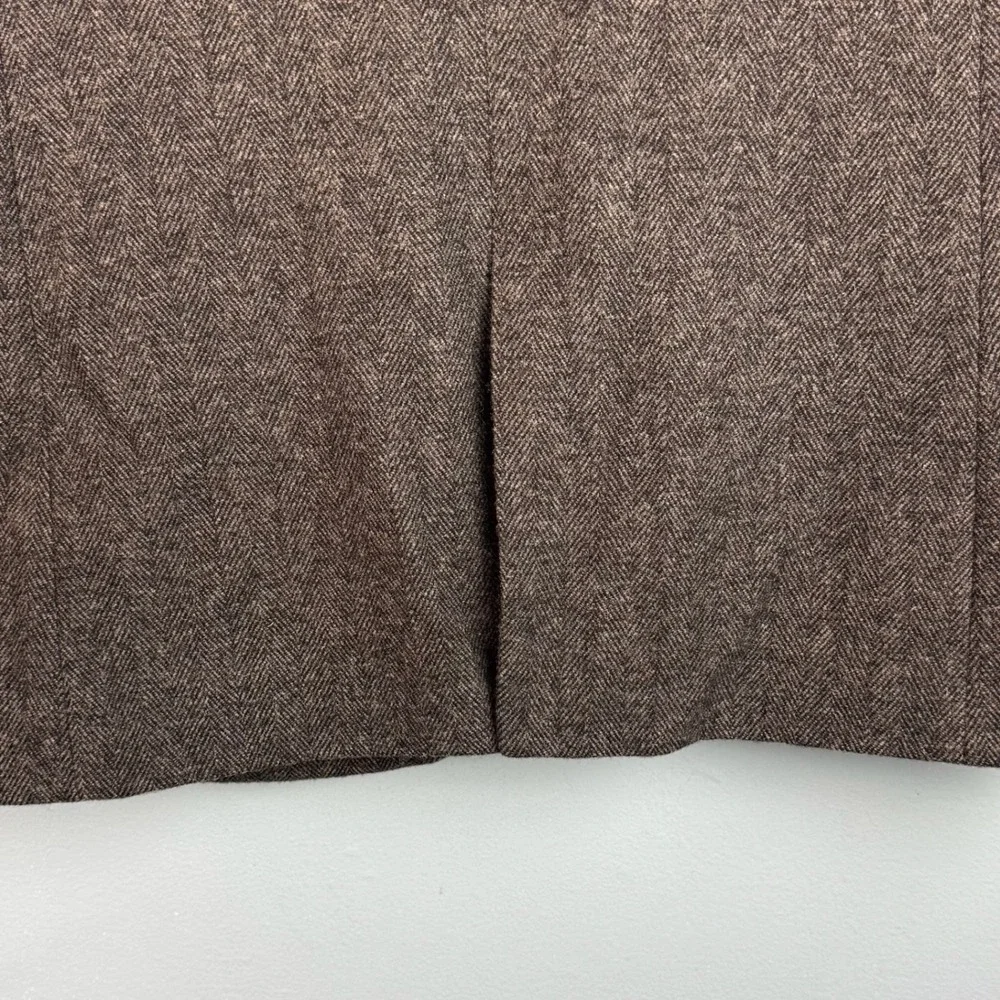 J. Crew Men 40R Gray Herringbone Wool Blend Three Button Tweed Blazer Sport Coat